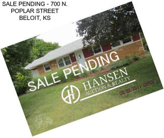 SALE PENDING - 700 N. POPLAR STREET BELOIT, KS