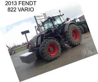 2013 FENDT 822 VARIO