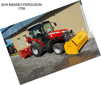 2016 MASSEY-FERGUSON 1758