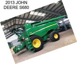 2013 JOHN DEERE S680