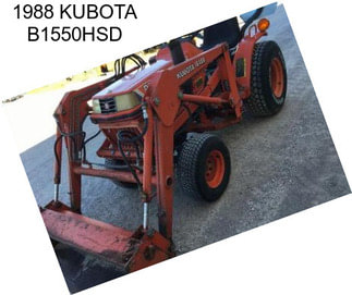 1988 KUBOTA B1550HSD