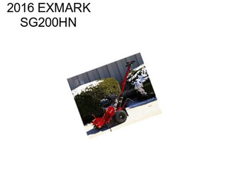 2016 EXMARK SG200HN