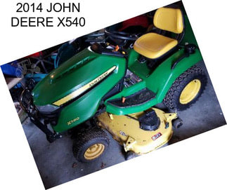 2014 JOHN DEERE X540