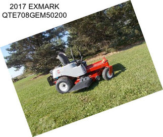 2017 EXMARK QTE708GEM50200