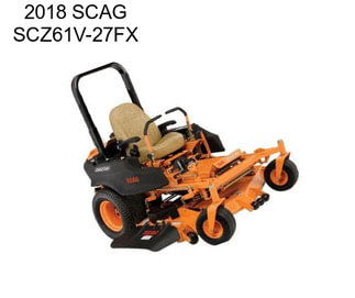 2018 SCAG SCZ61V-27FX
