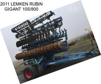 2011 LEMKEN RUBIN GIGANT 10S/800