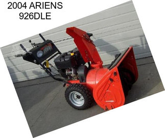 2004 ARIENS 926DLE