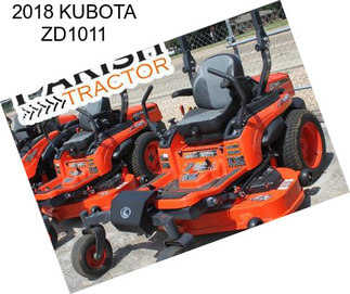 2018 KUBOTA ZD1011