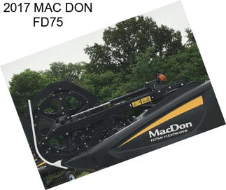 2017 MAC DON FD75