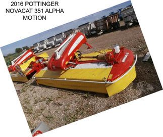 2016 POTTINGER NOVACAT 351 ALPHA MOTION