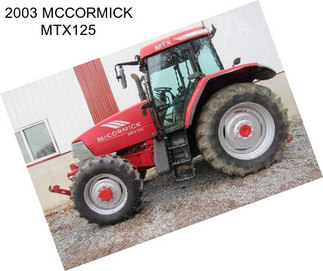 2003 MCCORMICK MTX125