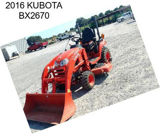 2016 KUBOTA BX2670