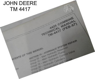 JOHN DEERE TM 4417