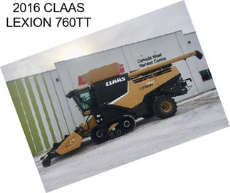 2016 CLAAS LEXION 760TT