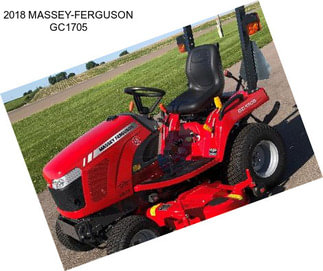 2018 MASSEY-FERGUSON GC1705