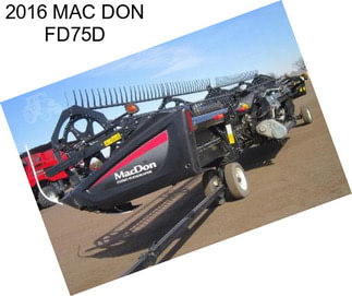 2016 MAC DON FD75D