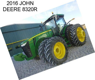 2016 JOHN DEERE 8320R