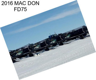 2016 MAC DON FD75