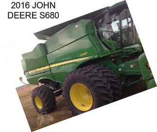 2016 JOHN DEERE S680