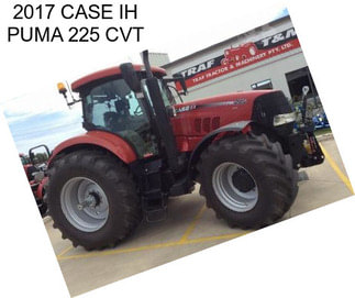 2017 CASE IH PUMA 225 CVT