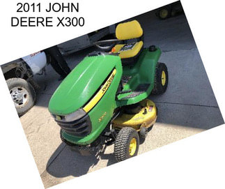 2011 JOHN DEERE X300