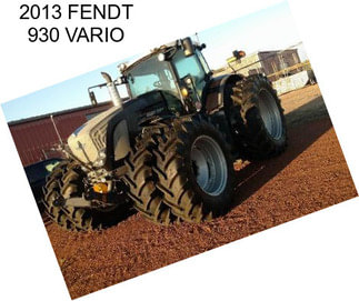 2013 FENDT 930 VARIO