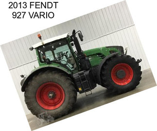 2013 FENDT 927 VARIO