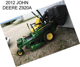 2012 JOHN DEERE Z920A