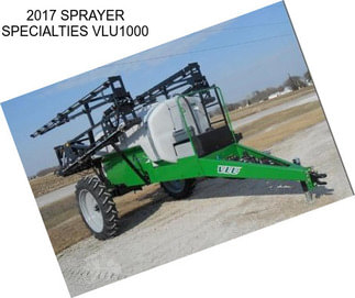 2017 SPRAYER SPECIALTIES VLU1000