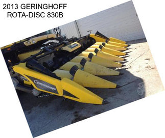 2013 GERINGHOFF ROTA-DISC 830B