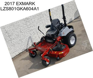 2017 EXMARK LZS801GKA604A1