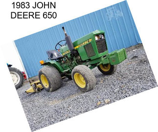 1983 JOHN DEERE 650