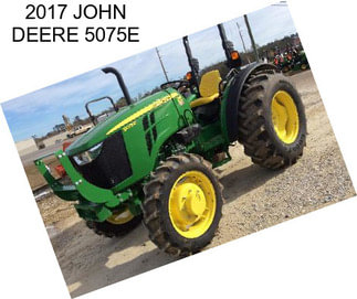 2017 JOHN DEERE 5075E