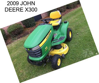 2009 JOHN DEERE X300