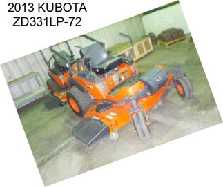 2013 KUBOTA ZD331LP-72