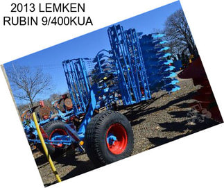 2013 LEMKEN RUBIN 9/400KUA