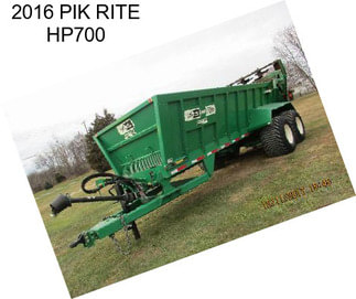 2016 PIK RITE HP700
