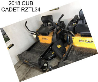 2018 CUB CADET RZTL34