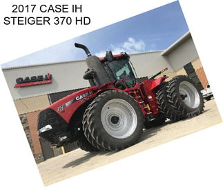 2017 CASE IH STEIGER 370 HD