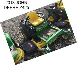 2013 JOHN DEERE Z425