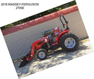 2018 MASSEY-FERGUSON 2705E