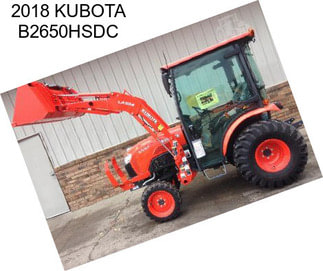 2018 KUBOTA B2650HSDC