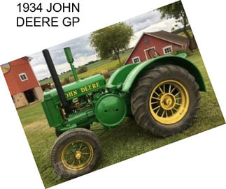 1934 JOHN DEERE GP