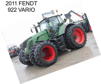 2011 FENDT 922 VARIO