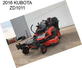 2016 KUBOTA ZD1011