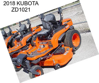 2018 KUBOTA ZD1021