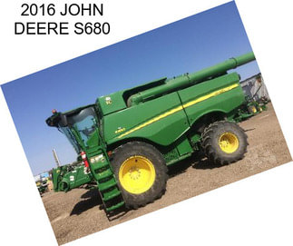 2016 JOHN DEERE S680