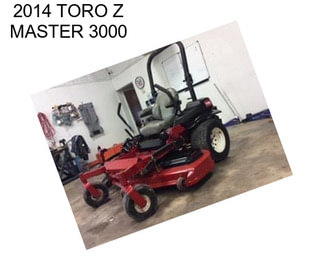 2014 TORO Z MASTER 3000