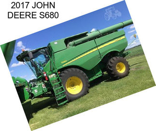 2017 JOHN DEERE S680