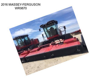 2016 MASSEY-FERGUSON WR9870